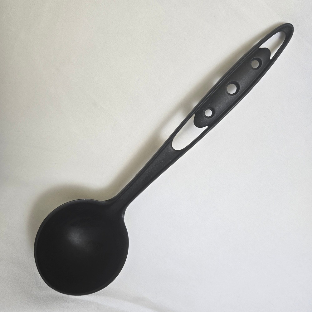 Pedrini Ladle Scoop Spoon 13" Black Plastic Serving Utensil Piece Italy - Picture 1 of 11